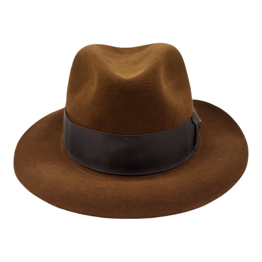Vintage Stetson Official 1984 Indiana Jones Brown Wool Hat 7 1/4